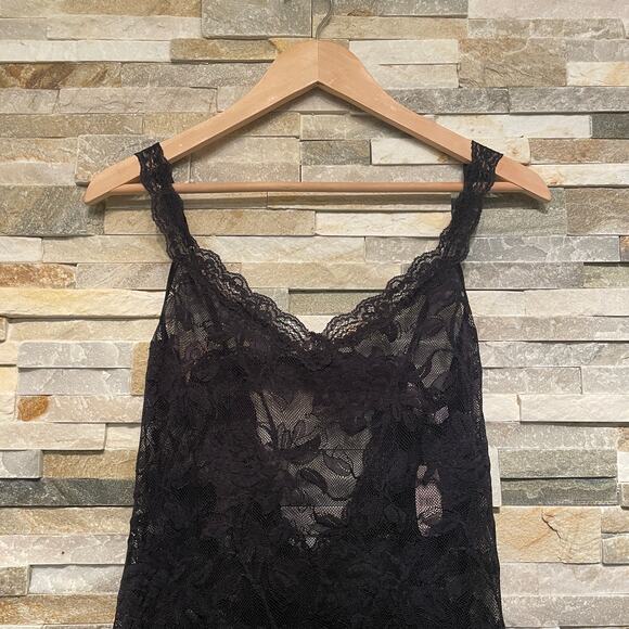 Victoria's Secret S Lace Chemise | Black Floral Mesh Lingerie NWT Slip Camisole - Picture 7 of 8